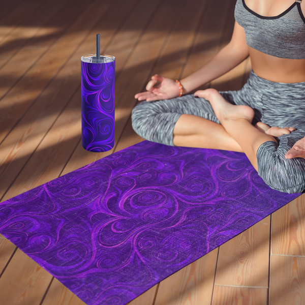 Electric Purple - Rubber Yoga Mat