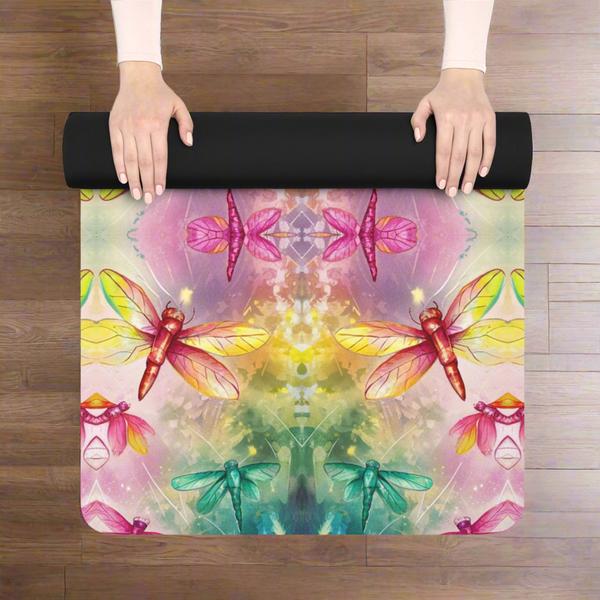 Fireflies - Rubber Yoga Mat