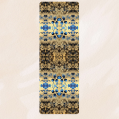 Twilight Floral Tapestry - Rubber Yoga Mat