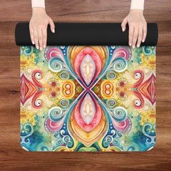 Vibrant Harmony - Rubber Yoga Mat