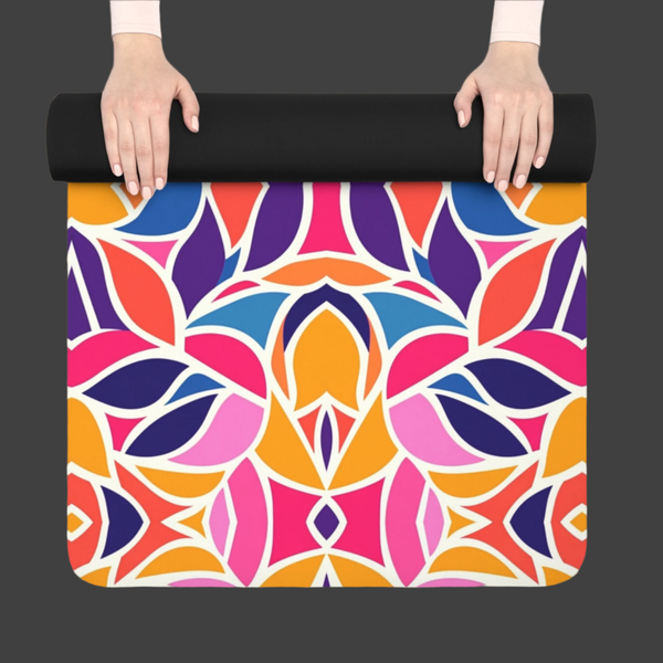 Boho Blossom - Rubber Yoga Mat