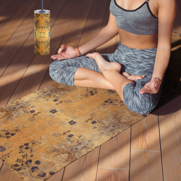 Ethereal Gold - Rubber Yoga Mat