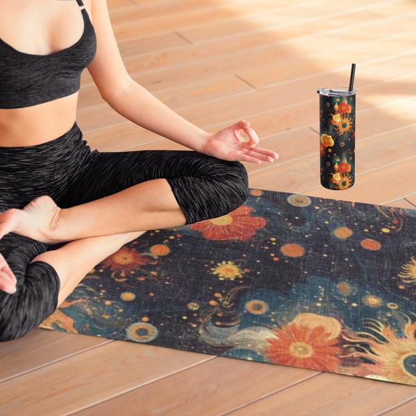 Galactic Radiance - Rubber Yoga Mat