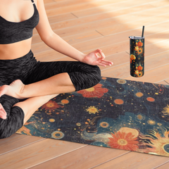 Galactic Radiance - Rubber Yoga Mat