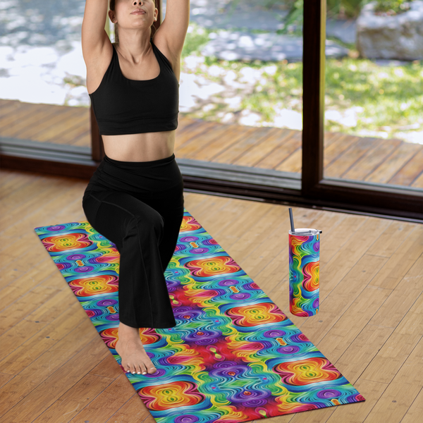 Chakra Waves - Rubber Yoga Mat