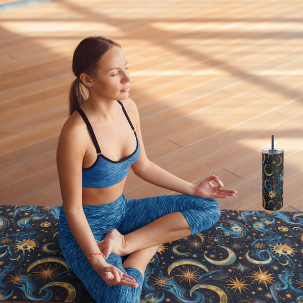 Night Sky Rhapsody - Rubber Yoga Mat