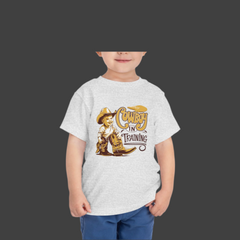 Cowboy in Training Toddler Short Sleeve Tee – Fun Kids T-Shirt for Little Cowboys
