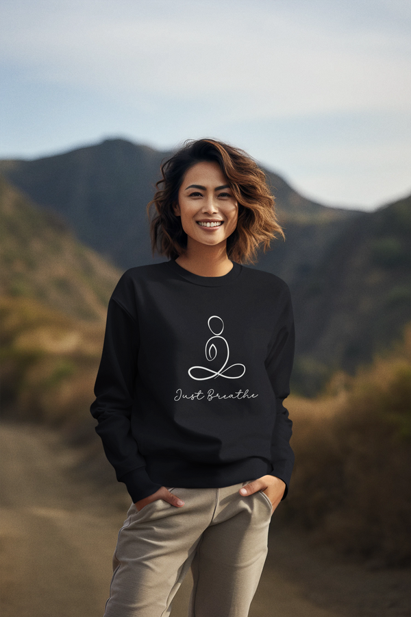 Just Breathe - Unisex Heavy Blend™ Crewneck Sweatshirt