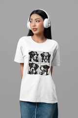 Animal Photobooth Funny Swiss Mountain Dog T-Shirt - Unisex Jersey Short Sleeve Tee