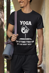 Yoga, Getting Tied Up - Unisex Jersey Short Sleeve Tee