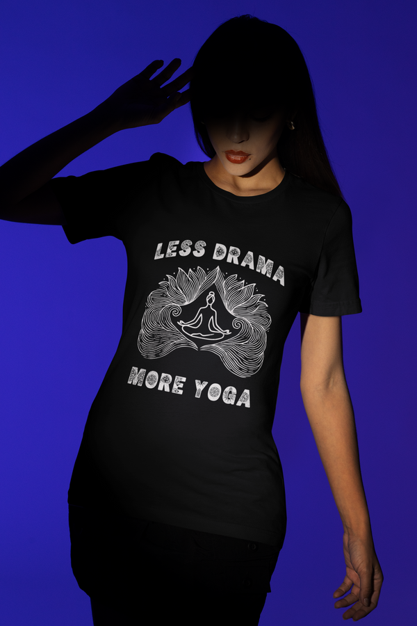 Less Drama, More Yoga - Unisex Jersey Short Sleeve Tee