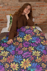 Radiant Pedals - Velveteen Plush Blanket