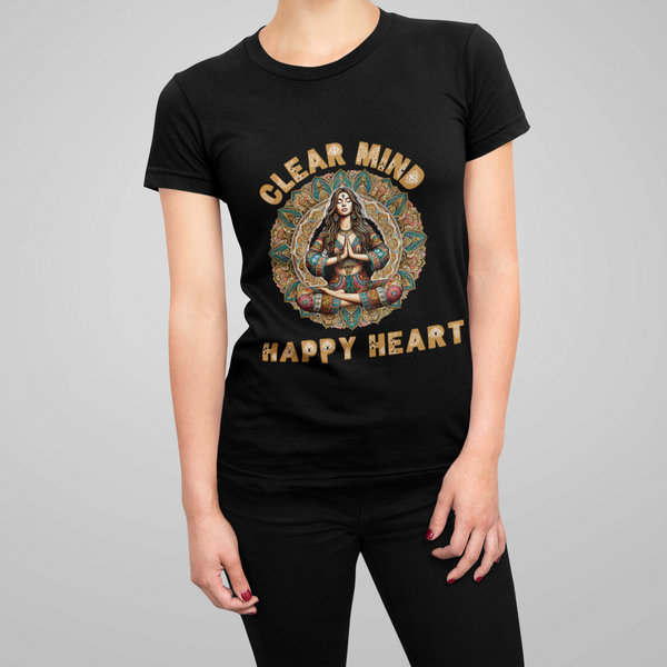 Calm Mind Happy Heart - Unisex Jersey Short Sleeve Tee