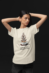 Coffee and Yoga Unisex Garment-Dyed T-shirt