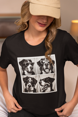 Animal Photobooth Funny Swiss Mountain Dog T-Shirt - Unisex Jersey Short Sleeve Tee