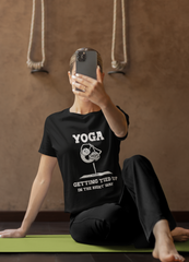 Yoga, Getting Tied Up - Unisex Jersey Short Sleeve Tee