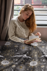 Lunar Lullaby - Velveteen Plush Blanket