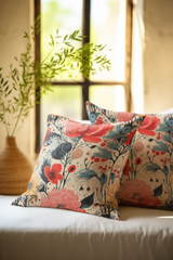 Scarlet Meadow - Spun Polyester Square Pillow