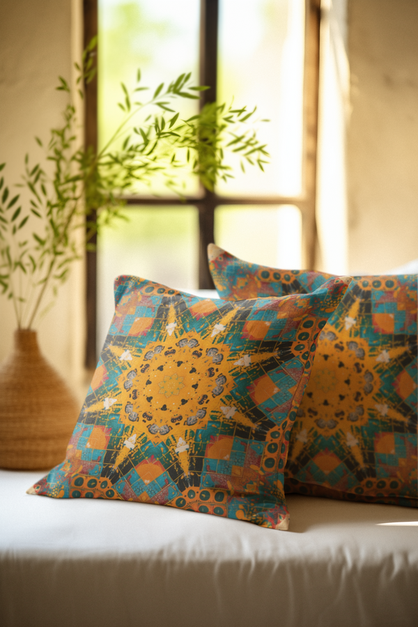 Solar Nexus - Spun Polyester Square Pillow