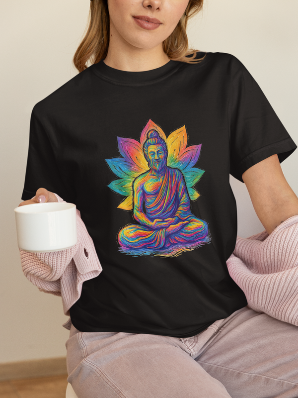 Colorful Buddha Meditation Unisex T-Shirt