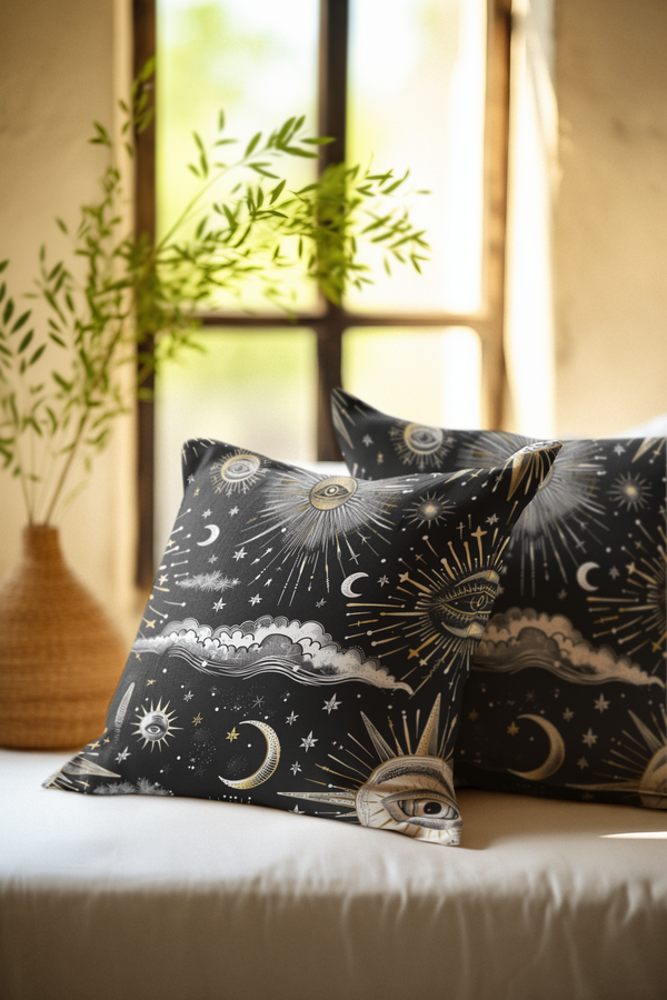 Lunar Lullaby - Spun Polyester Square Pillow