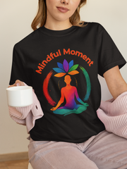 Mindful Moment Garment-Dyed T-Shirt, Meditation Tee, Relaxation Shirt, Yoga Apparel, Gift for Wellness Enthusiasts