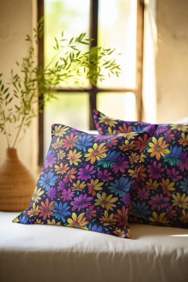 Radiant Pedals - Spun Polyester Square Pillow