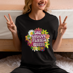 Groovy Tennis Mama T-Shirt