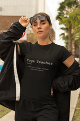 Yoga Teacher Definition - Unisex Jersey Short Sleeve Tee