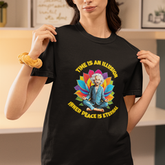 Unisex Garment-Dyed T-Shirt - 'Time is an Illusion' Meditation Tee