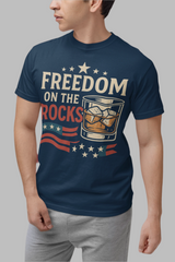 Freedom on the Rocks T-Shirt - Unisex Garment-Dyed Tee for Casual Celebrations