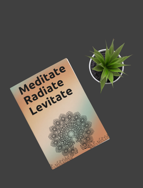 Meditate, Radiate, Levitate - Spiral Notebook - Ruled Line