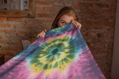 Cosmic Harmony - Velveteen Plush Blanket