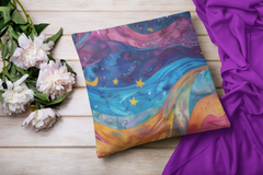 Stardust Serenity - Spun Polyester Square Pillow