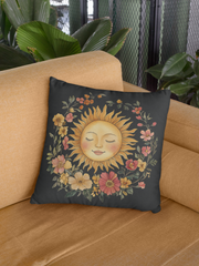 Solar Blossom - Spun Polyester Square Pillow