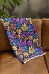 Radiant Pedals - Velveteen Plush Blanket