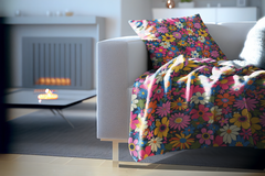 Groovy Garden - Velveteen Plush Blanket