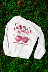 Namaste and Cherries All Day - Unisex Heavy Blend™ Crewneck Sweatshirt