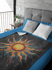 Vivid Sol - Velveteen Plush Blanket