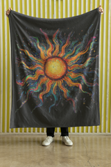 Vivid Sol - Velveteen Plush Blanket