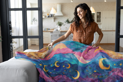 Stardust Serenity - Velveteen Plush Blanket