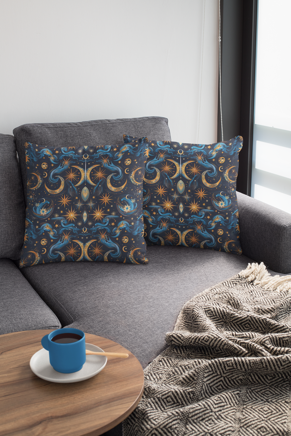 Night Sky Rhapsody - Spun Polyester Square Pillow