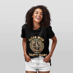 Calm Mind Happy Heart - Unisex Jersey Short Sleeve Tee