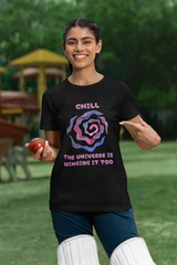 Chill, The Universe is Winging it too - Unisex Jersey Short Sleeve Tee