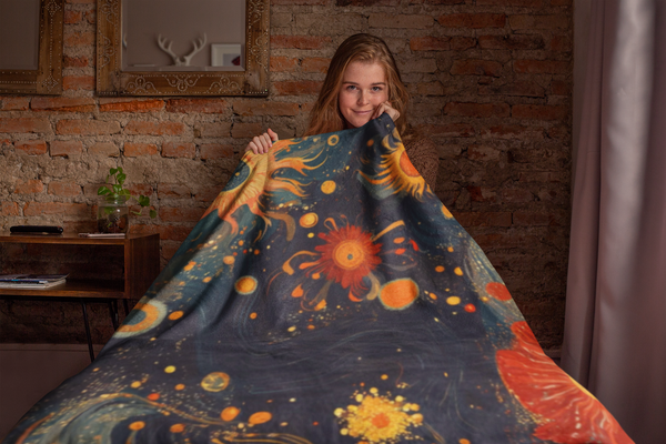 Galactic Radiance - Velveteen Plush Blanket